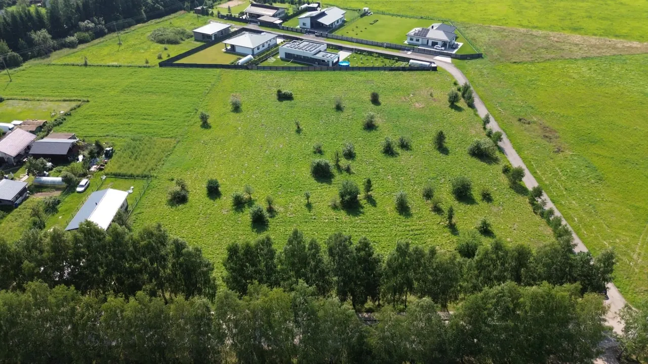 Sklypų teritorija Rudaminoje iš drono